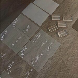 Table Numbers 1-15 With Stands